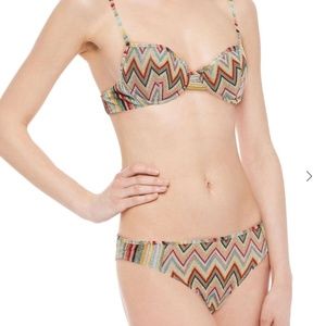 MISSONI MARE Metallic Crochet Bikini Size 40 US SM RARE